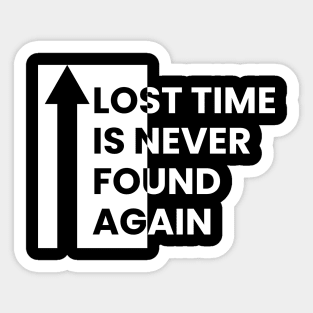 Quotes about time Sticker